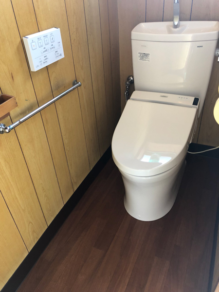 洋便器施工後