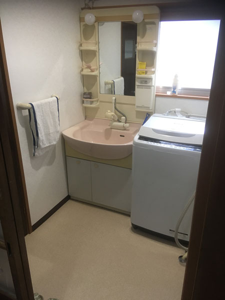 洗面施工後